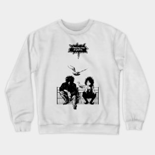 Feeding the Pigeons  (black) Crewneck Sweatshirt